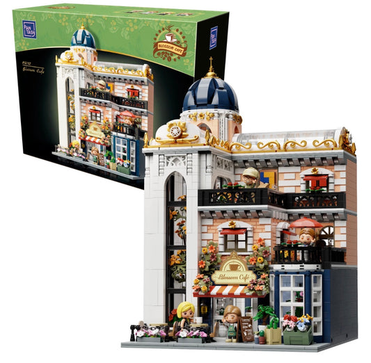 PANTASY 85032 Blossom Café Klemmbaustein-Set mit 2826 Teilen und Blütenbaum